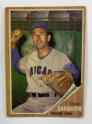 1962 Topps Baseball #66 Cuno Barragon (Cubs) 124E