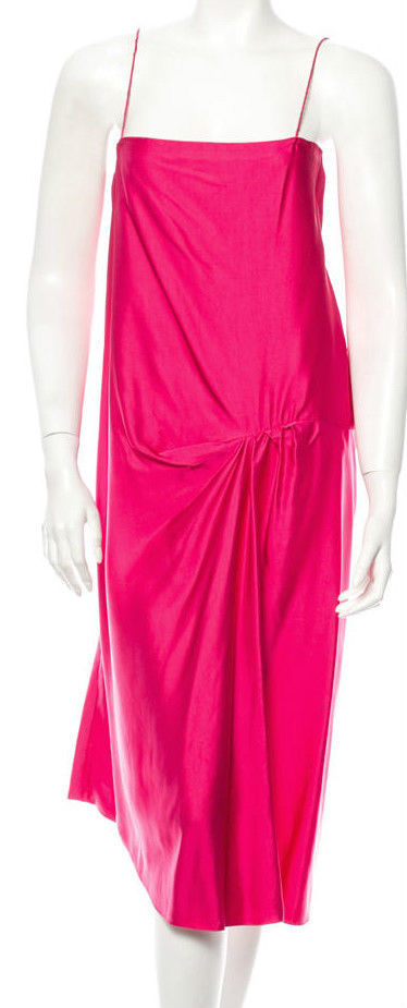 LANVIN Spaghetti Strap Silk Dress SZ 36 = Fits US S - NWT RT