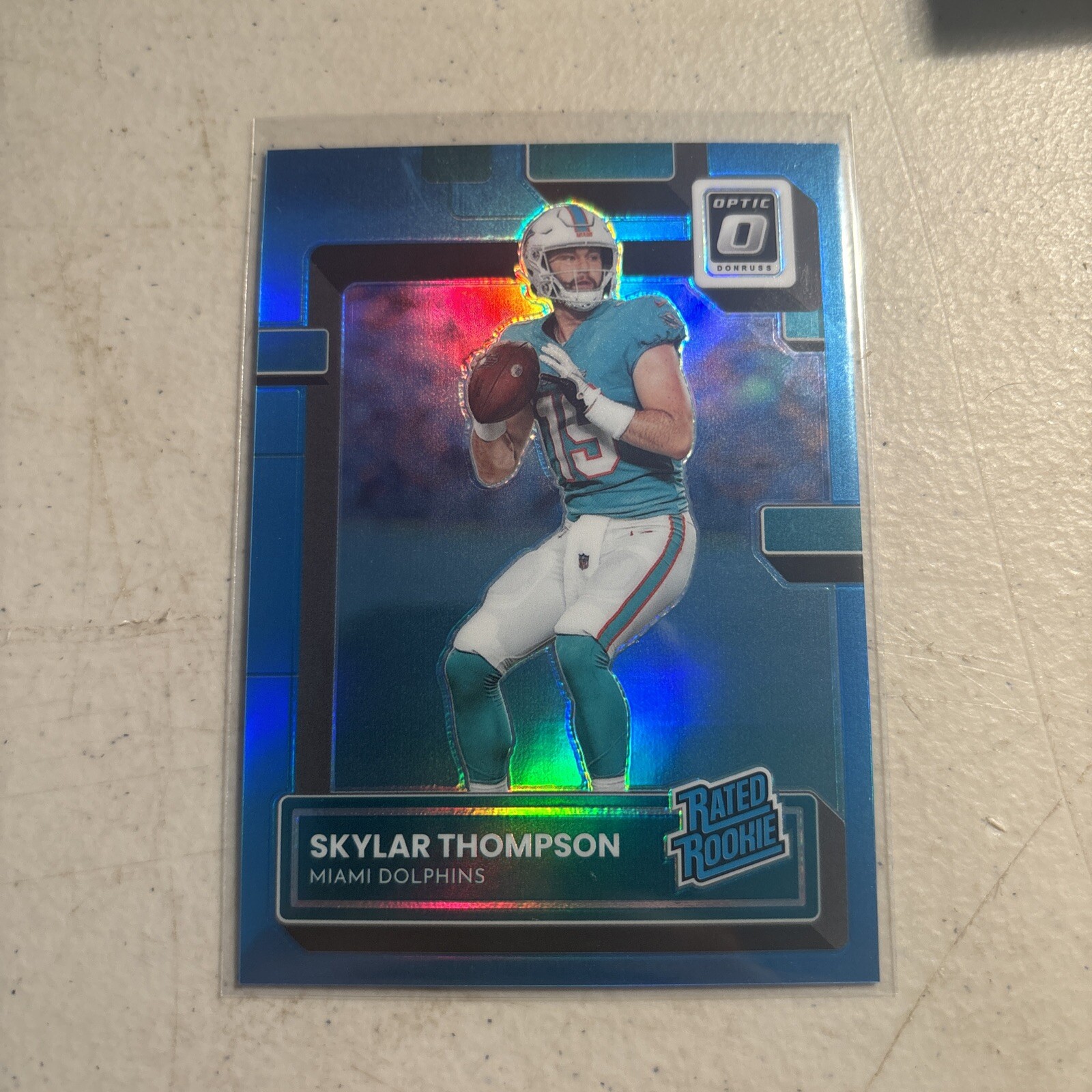 2022 Donruss Optic Skylar Thompson Aqua Rated Rookie 214/299 Miami Dolphins #276