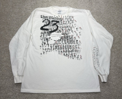 The Number 23 Shirt Men's Large White Jim Carey Movie Promo  Delta Long Sleeve