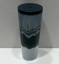 AUTHENTIC 2021 Starbucks Holiday Blue WAVE Venti 24oz Tumbler - No Straw