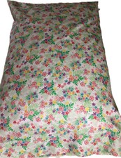 Handmade White Floral Pillow Case, Standard, Square and Travel/Child Size