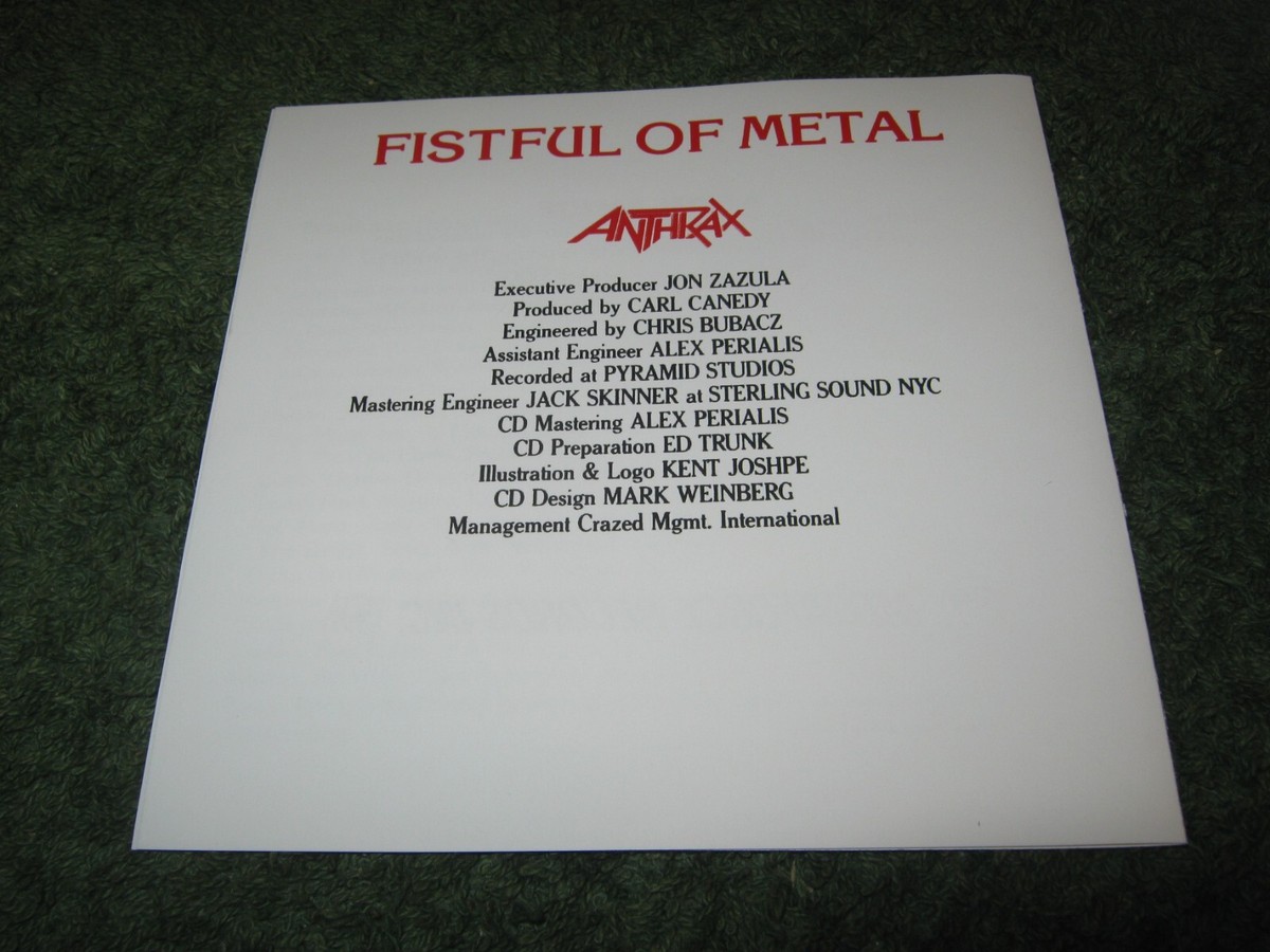 Anthrax - Fistful Of Metal (cd) | eBay