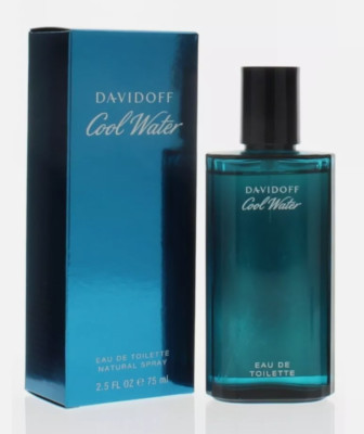 Davidoff Cool Water Eau de Toilette   Aromatic Men's Cologne - 2.5 oz.