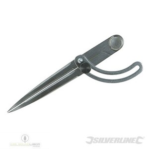 Produktbild von Dönges Spitzzirkel DIN 6486 – Poliert, Geschmiedeter Stahl, 250 Mm, Kantige Schenkel, Gehärtete Spitzen – Für Präzise Anreißarbeiten In Werkstatt & Metallbau