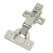 Full Overlay Concealed Frameless Cabinet Hinge - Soft Closing - Clip on Plate