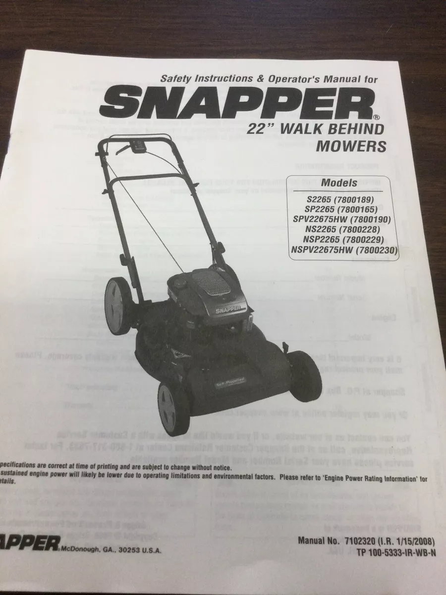 Snapper 22 inch self propelled lawn mower new arrivals