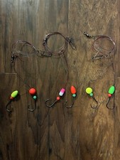 hi - low Pompano rig 2/0 circle hook 30 lb camo monofilament 4 Rigs