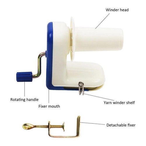 Hand Operated Winder Knitting Yarn Fiber Wool String Ball Skein Machine UK - Picture 3 of 4