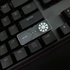 Metal DIY Keycap RTX3080 Fan Rotates Key Cap for Game Keyboard Right SHIFT