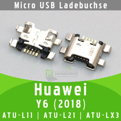Huawei Y6 2018 ATU-L01 | ATU-L21 | ATU-LX3 Micro USB Ladebuchse Connector Socket