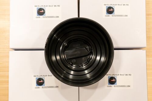 RAYS 4x4 LPS Center Cap (No.85) - 112mm bore - Black / Red (Set of 4) - Picture 3 of 4