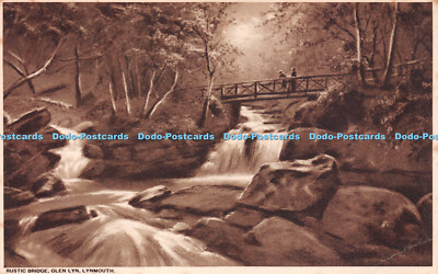 R220139 Rustic Bridge Glen Lyn Lynmouth Post Card