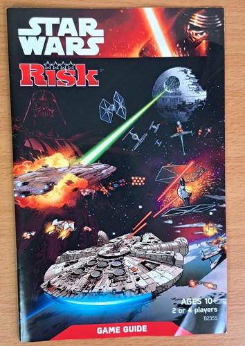 Star Risk Booklet Risk Board Game Star Wars Edition 2014 Replacement Part Instructions ...