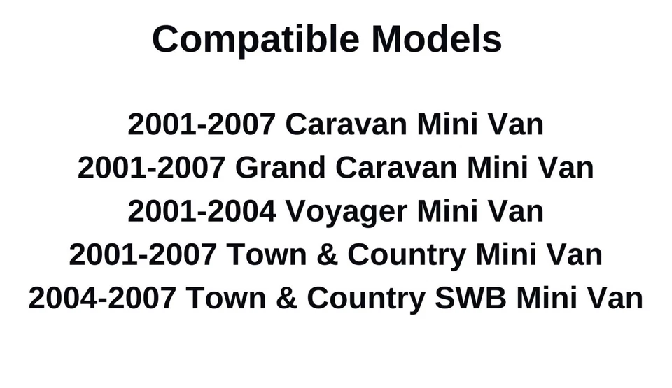 Se adapta a 01-07 Dodge Caravan/Grand Caravan Driver Puerta de Carga Trasera Izquierda Corredera Vidrio Foto 3 de 4
