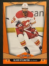 2024 O-Pee-Chee Oliver Kylington Orange Border #12 Calgary Flames