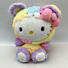 Sanrio HELLO KITTY Plush RAINBOW SHERBET Teddy Bear Costume 9"