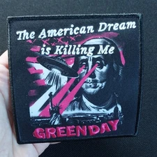 GREEN DAY The American Dream is Killing Me Iron On Band Patch LICENSED