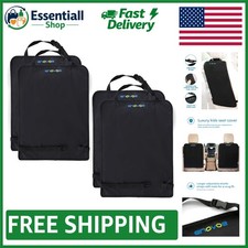 Durable Waterproof Kick Mats for Kids - 4 Pack Car Seat Protectors with Storage