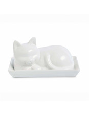 Cat Butter  Dish  with lid