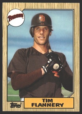 Tim Flannery #763 1987 Topps Collector's Edition (Tiffany) San Diego Padres