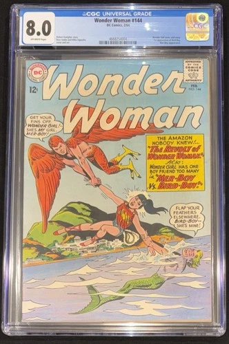 Wonder Woman #144 CGC 8.0! A Scarce Title In High Grade!