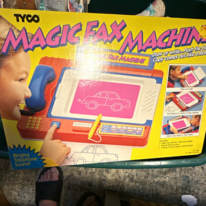 Tyco Magic Fax Machine Copy Maker Drawing Toy w/ Ringing Telephone Sound 1992
