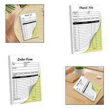 Receipt pad with cardboard backing, business equipment for