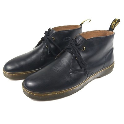 Dr Martens Cabrillo Chukka Boots Black Leather Mens 10 Very Good  Doc AW004