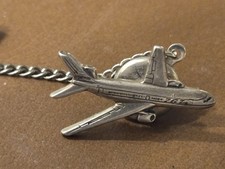Vintage Sterling Silver Boeing 737 Airline Passenger Plane Lapel Pin Pilot