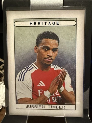 2024-25 Futera Club Unique Arsenal #AHT06 Jurrien Timber Heritage /7