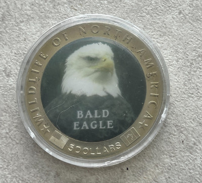 2000 Liberia $5 Five Dollars - Bald Eagle L2