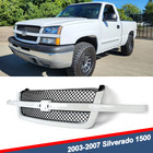 Summit White Grille Black Mesh Grill For 2003-2007 Chevrolet Silverado 1500 2500