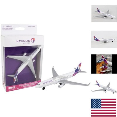 White Die Cast Airplane by Hawaiian Airlines - Perfect Gift for Young Aviators