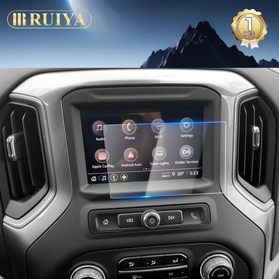 RUIYA Car Screen Protector Tempered Glass 7-inch For 2019-2026 Chevy Silverado