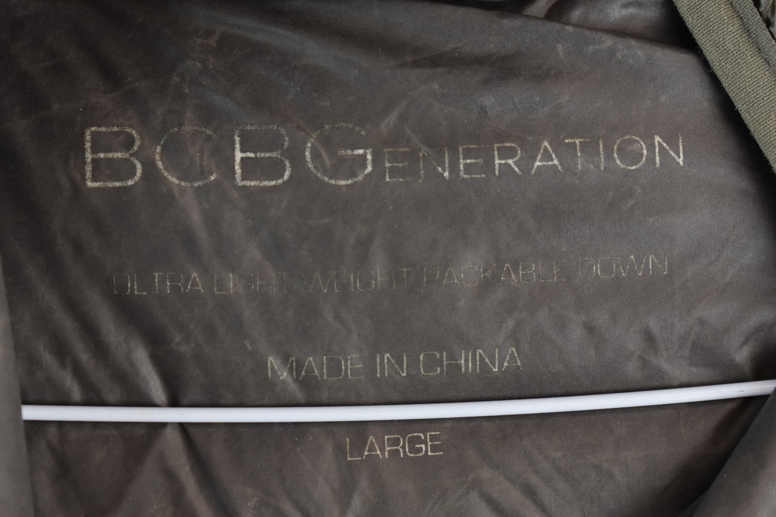 BCBGeneration Grey Down Padded Jacket size L Wome… - image 4