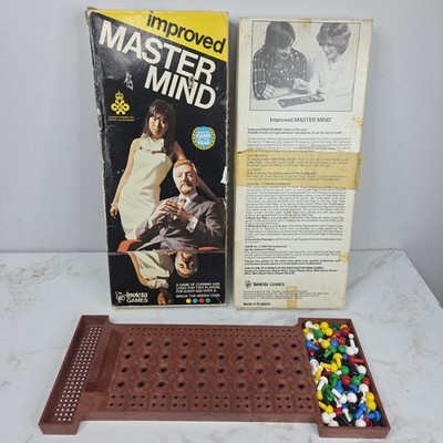 improved Master Mind By Invicta Vintage Peg Board Game Made In England 