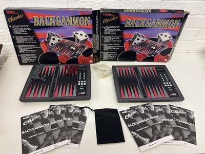 Tiger Classics Backgammon elektronisch Ersatzteile Reparatur Einschalten getestet nur Des lesen