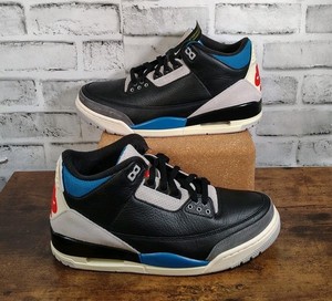 Nike Air Jordan 3 Retro OG 'Rare Air' Hombre 9.5 Cuero Negro Zapatillas IB8967-004