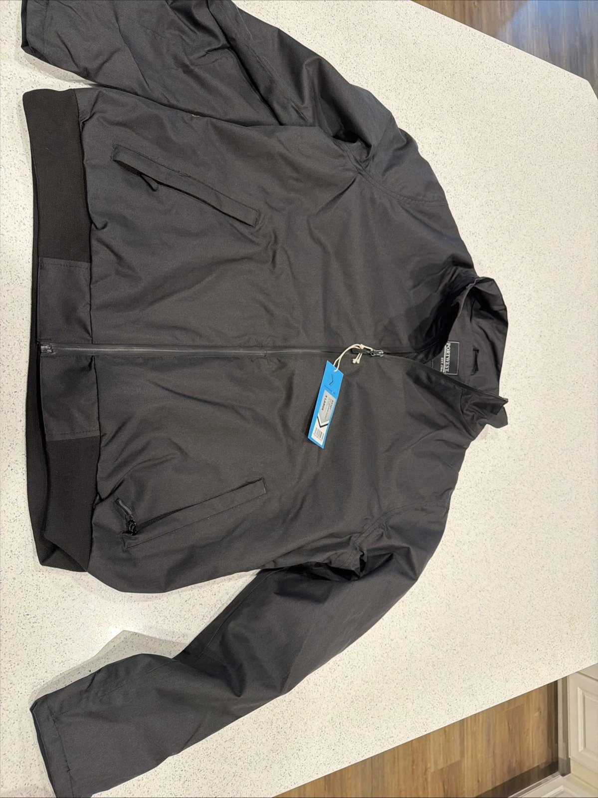 Portwest Men’s Full Zip  Black KS361 Size XL NWT image 1