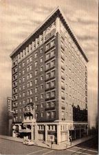 Vintage Essex Hotel Philadelphia Linen Postcard by Tichnor Bros
