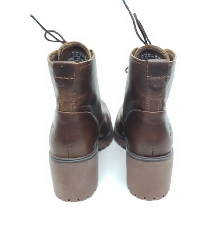 Timberland Averly Lace Up Ankle Boots Brown Leather Womens Size US 5.5 / EUR 36 - Picture 5 of 13
