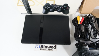 Sony PlayStation 2 PS2 SCPH-79000 Black Slim Console Japan Import
