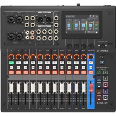 Yamaha MGX12 18-Channel Digital Mixer & Dual USB-C Audio Interface, Black