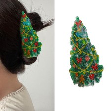 Christmas Hair Clips Christmas Green Claw Clips Christmas Tree Hair Claw Clip