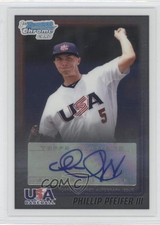 2010 Bowman Wrapper Redemption USA 68/99 Phil Pfeifer Phillip #WR21 Auto 0c2