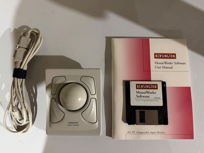 Kensington Expert Mouse PC 4-button Serial/PS2 VINTAGE/CLEAN/RECAPPED/WORKING