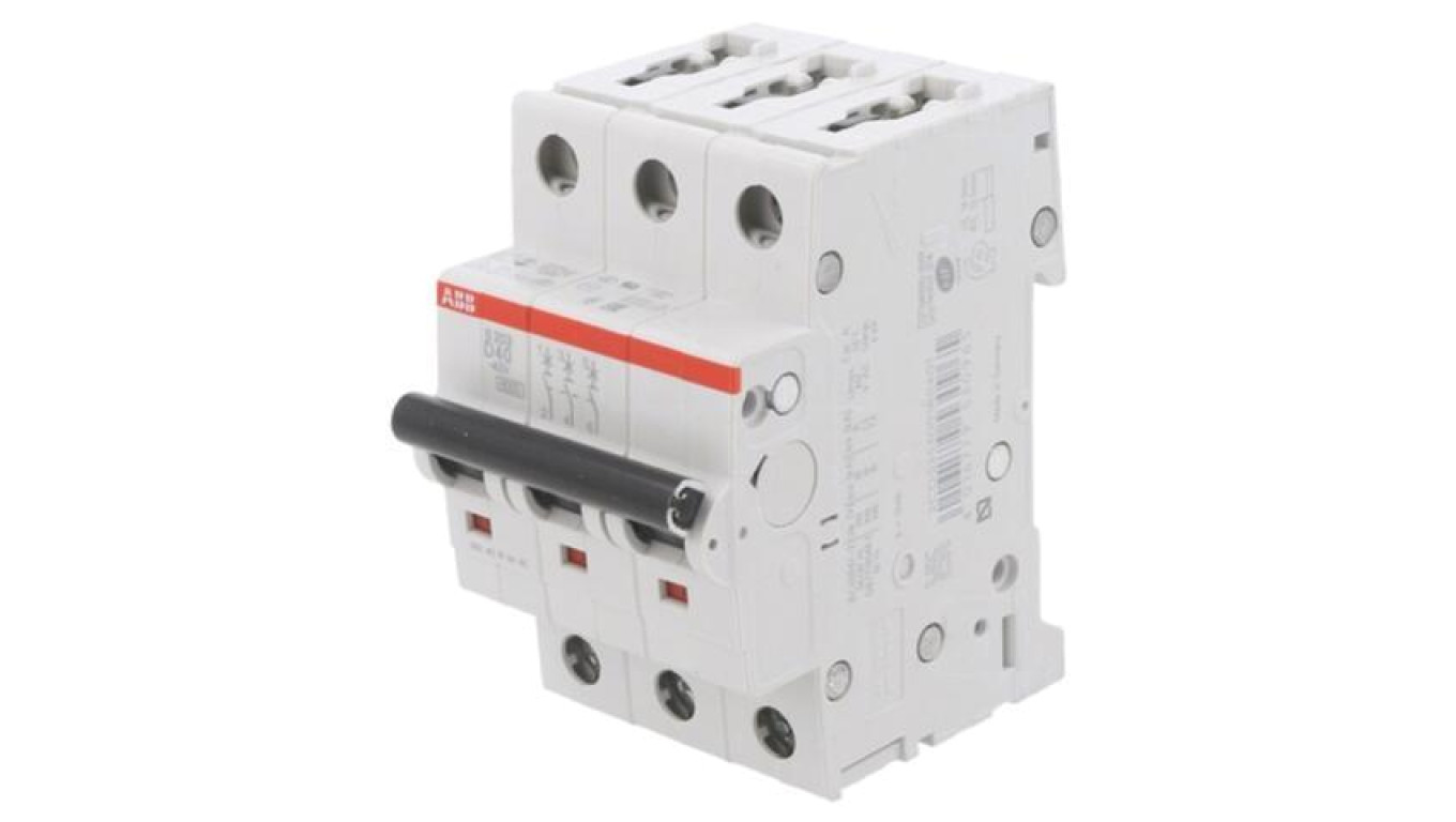 S203-D40 overcurrent switch, 230/400VAC, rated current: 40A, 3 pole, 6kA, /T2UK