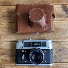 Fed 4 Russian 35mm Film Rangefinder Camera With 53mm F2.8 Lens - Shutter Fires