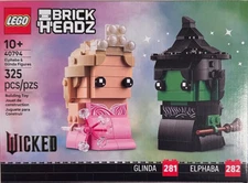 NEW LEGO Brickheadz Wicked Elphaba & Glinda Figures Set # 40794 Sealed/Unopened